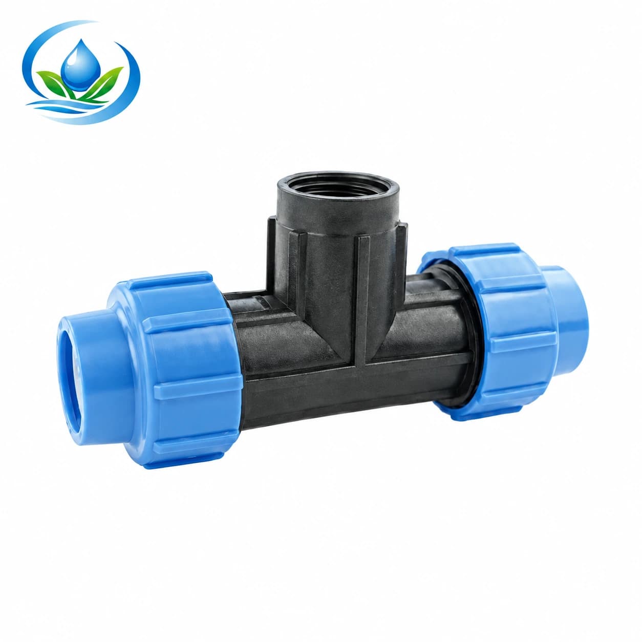 Poly Pipe Compression Tee with Female Threaded Branch